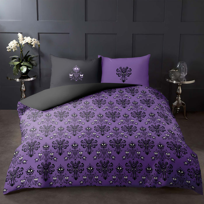 Haunted Mansion Bedding Set – Victorian Duvet Cover & Retro Comforter - Spooky Pillow Covers by ShopyLand, B205