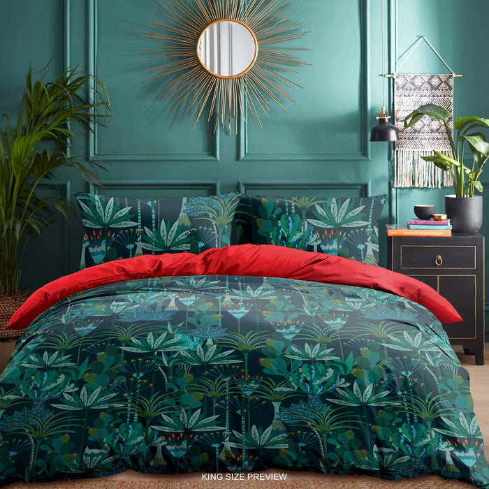 Juego de cama tropical – Funda nórdica y edredón con hojas verdes – Juego de cama estampado – Decoración moderna para dormitorio de ShopyLand, B230