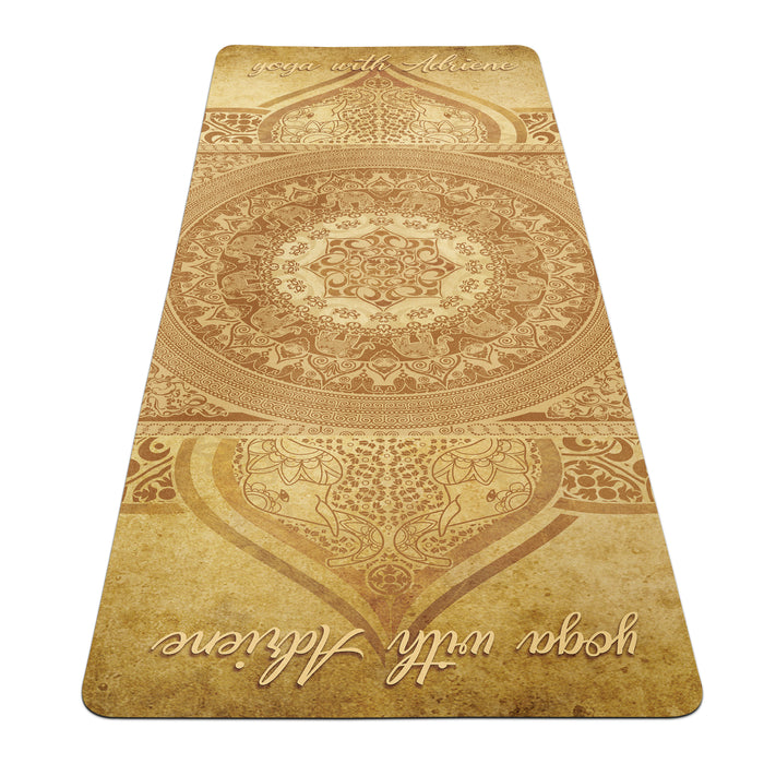 Customized Gold Mandala Yoga Mat – Sacred Anti-Slip Pilates Rug – Personalized Harmony Fitness Mat by ShopyLand, Y58