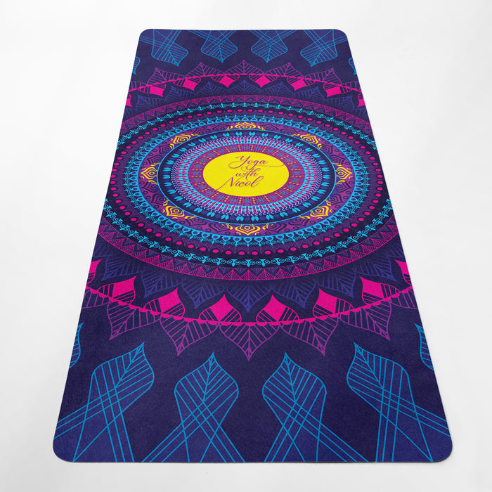Personalized Colorful Yoga Rug – Mandala Rainbow Fitness Mat – Custom Name Pilates Pad by ShopyLand, Y30