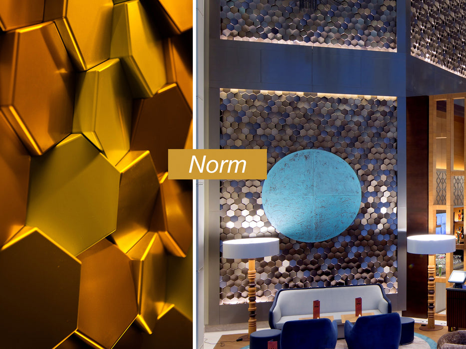 NORM 3D Wall Paneling and Decor System, Decorative Wall Cladding Tiles, Wall Decor Paneling, DMR002