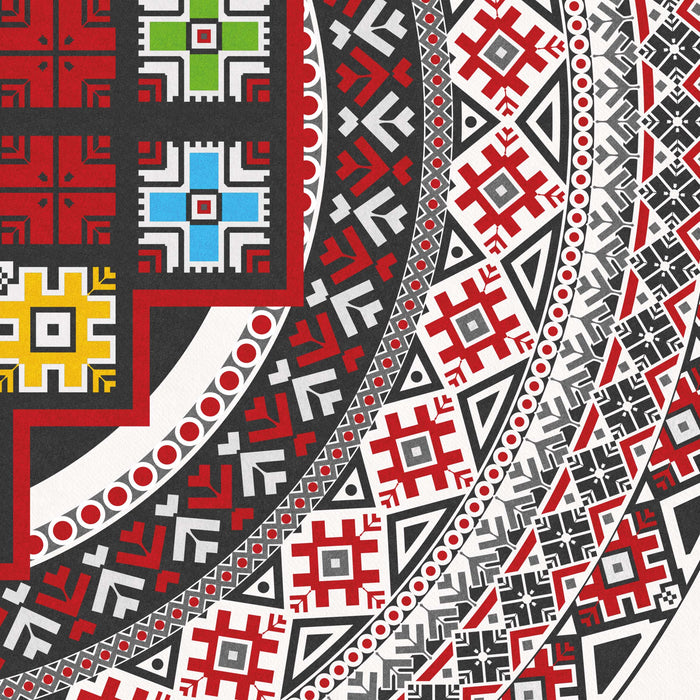 Folk Art Bedding Set – Mandala Print Duvet Cover – Vibrant Bohemian Bedroom Ensemble by ShopyLand, B114