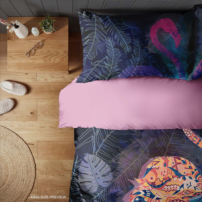 Funda nórdica con diseño de mandala asimétrico – Funda nórdica moderna multicolor – Juego de cama con paisaje bohemio de ShopyLand, B08