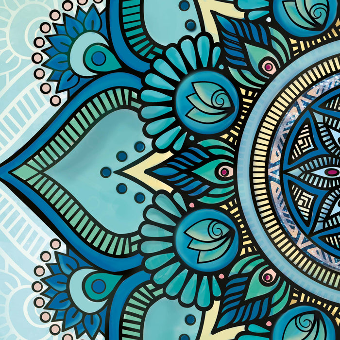 Green Mandala Bedding Set – Bohemian Duvet Cover & Comforter – Artistic Boho Bedroom Decor by ShopyLand, B169