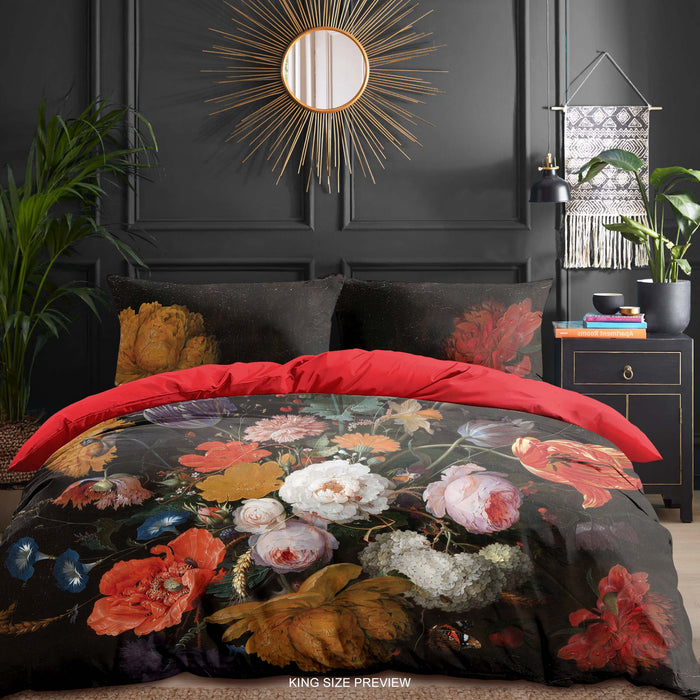 Dutch Flowers Duvet Cover – Vintage Floral Bedding Set – Oil Painting Inspired Comforter – Handmade Bed Sheets by ShopyLand, B172