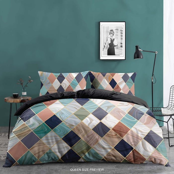 Juego de cama con estampado floral de melancolía – Funda nórdica botánica vintage – Edredón romántico con flores pintadas – Decoración artística para dormitorio de ShopyLand, B02