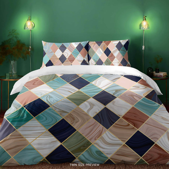 Juego de cama con estampado floral de melancolía – Funda nórdica botánica vintage – Edredón romántico con flores pintadas – Decoración artística para dormitorio de ShopyLand, B02