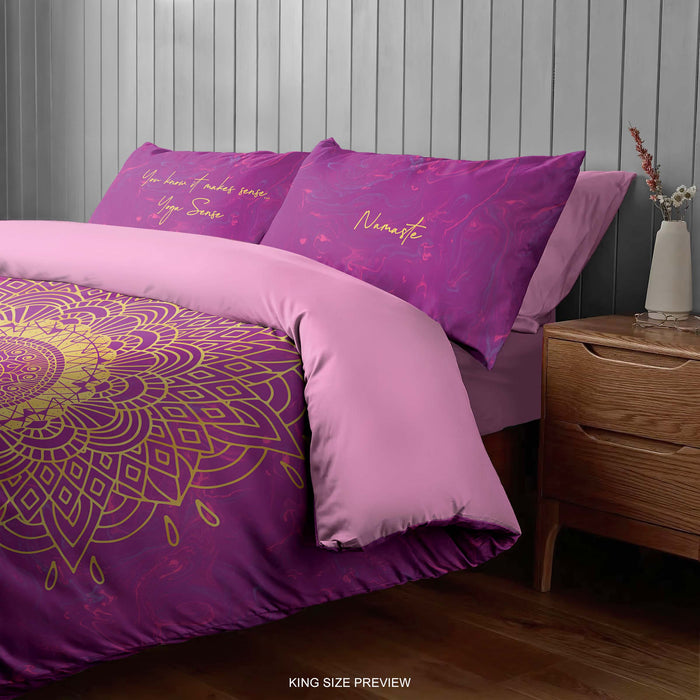 Sahasrara Mandala Bedding Set – Personalized Chakra Duvet & Pillowcases – Boho Comforter – Spiritual Bedroom Decor by ShopyLand, B203