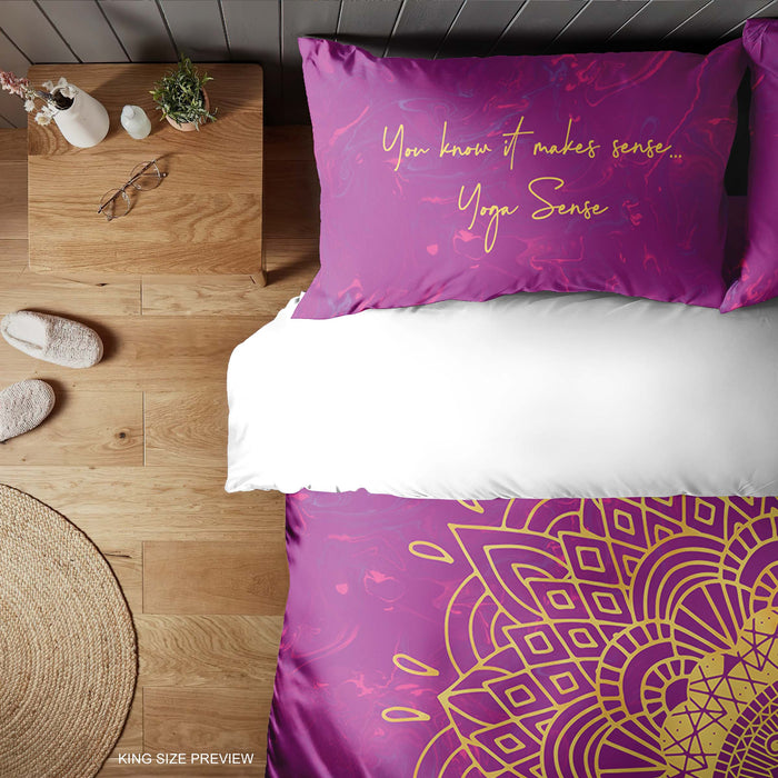 Sahasrara Mandala Bedding Set – Personalized Chakra Duvet & Pillowcases – Boho Comforter – Spiritual Bedroom Decor by ShopyLand, B203