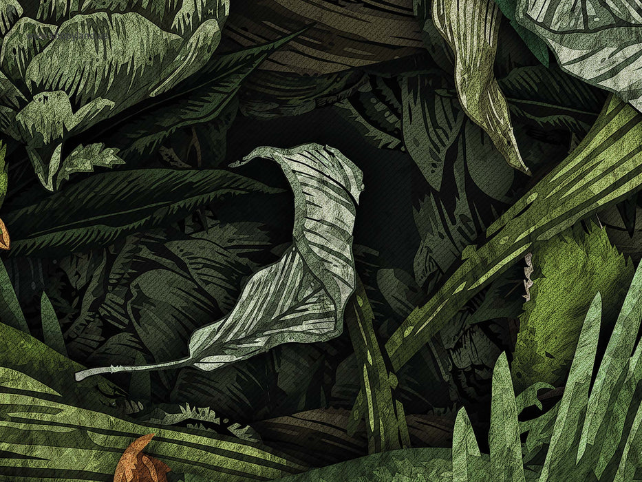 Tropical Parrot Botanical Wallpaper – Vibrant Jungle Birds Wall Mural - Peel & Stick or Traditional Installation by ShopyLand, W205