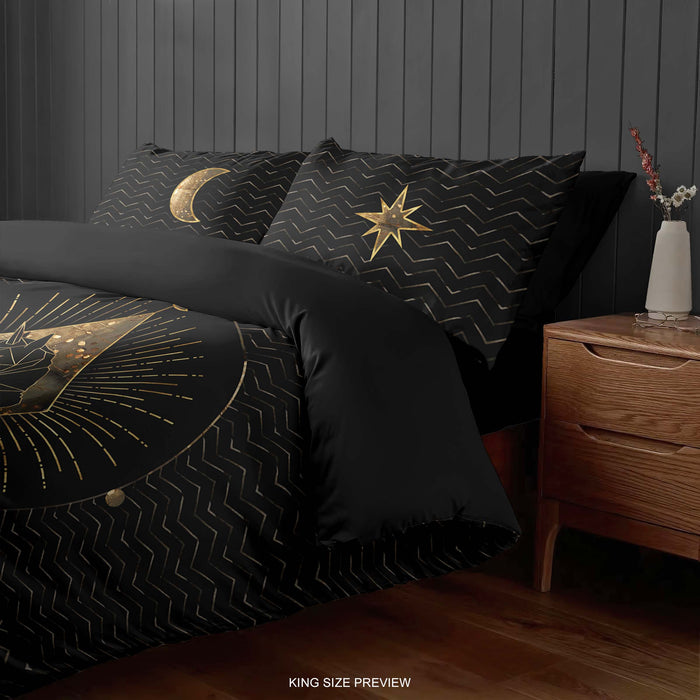 Juego de cama de unicornio – Funda nórdica del zodiaco – Edredón con el signo del unicornio – Decoración de dormitorio de astrología y fantasía de ShopyLand, B208