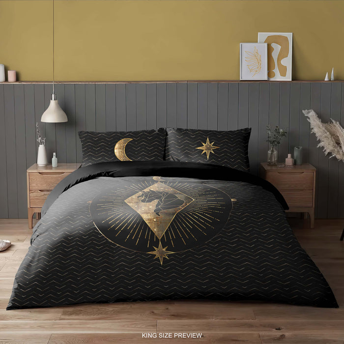 Juego de cama de unicornio – Funda nórdica del zodiaco – Edredón con el signo del unicornio – Decoración de dormitorio de astrología y fantasía de ShopyLand, B208
