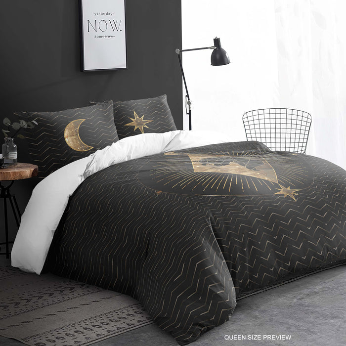 Juego de cama de unicornio – Funda nórdica del zodiaco – Edredón con el signo del unicornio – Decoración de dormitorio de astrología y fantasía de ShopyLand, B208