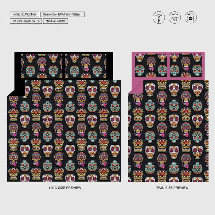 Juego de cama Mansión Embrujada: funda nórdica victoriana y edredón retro - Fundas de almohada espeluznantes de ShopyLand, B205