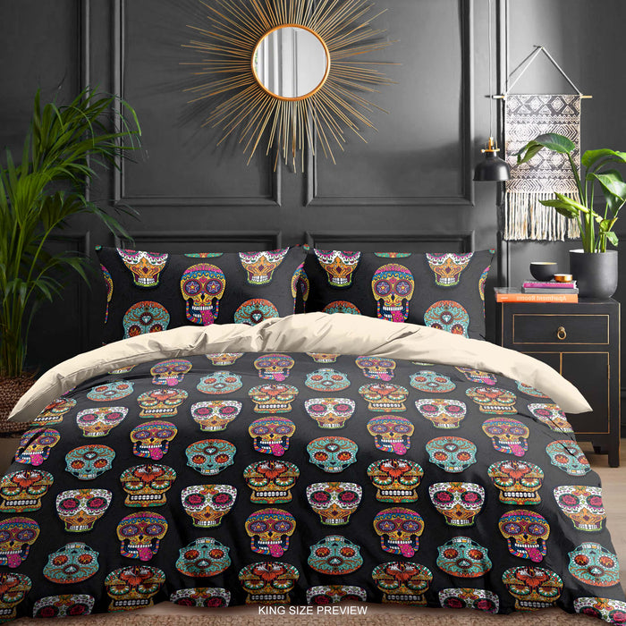 Juego de cama Mansión Embrujada: funda nórdica victoriana y edredón retro - Fundas de almohada espeluznantes de ShopyLand, B205