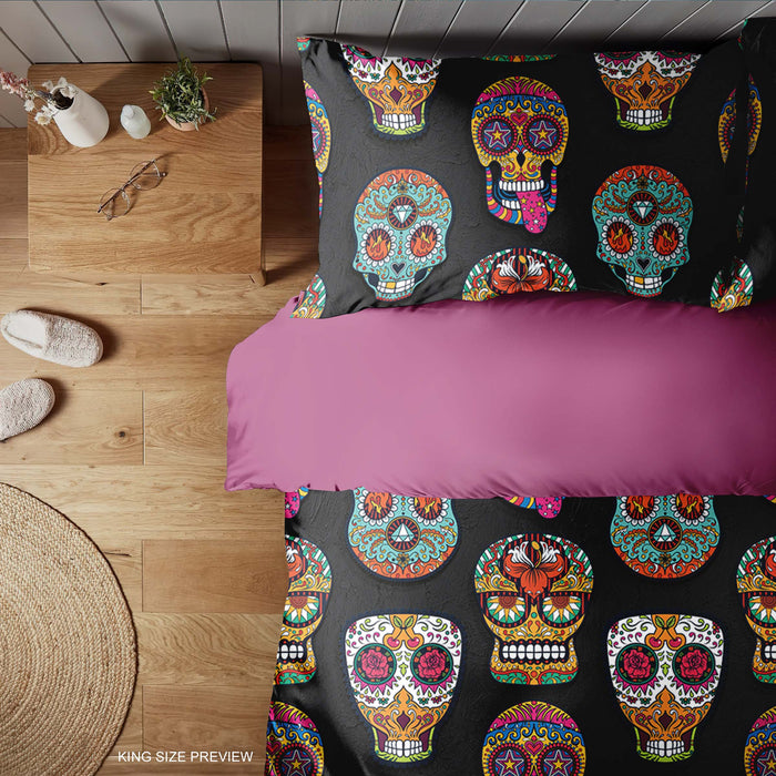 Juego de cama Mansión Embrujada: funda nórdica victoriana y edredón retro - Fundas de almohada espeluznantes de ShopyLand, B205