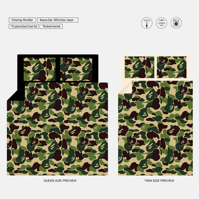 ABAKUHAUS Camo Federe Cuscini Set di 4, Design Moderno ABAKUHAUS Camo Federe Cuscini Set di 4, Design Moderno