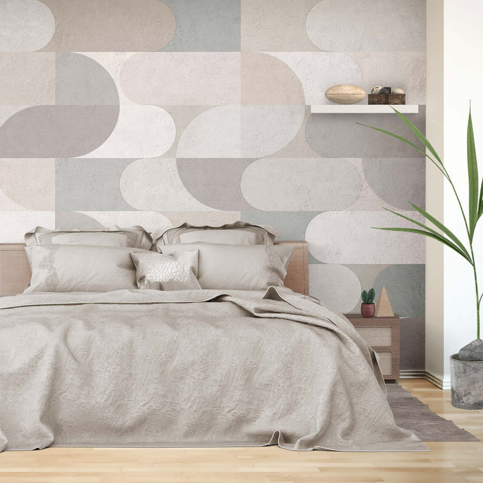 Bauhaus Style Wallpaper – Abstract Geometric Shapes Wall Mural - Peel & Stick or Traditional Wall Decor by ShopyLand, W224