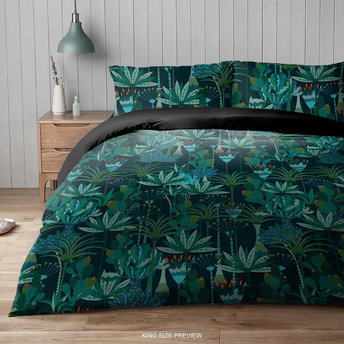 Juego de cama tropical – Funda nórdica y edredón con hojas verdes – Juego de cama estampado – Decoración moderna para dormitorio de ShopyLand, B230