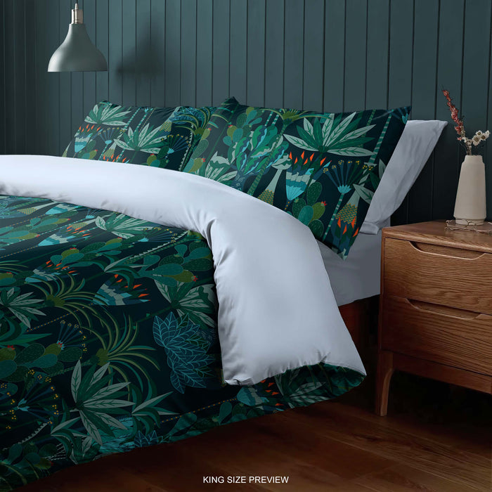 Juego de cama tropical – Funda nórdica y edredón con hojas verdes – Juego de cama estampado – Decoración moderna para dormitorio de ShopyLand, B230
