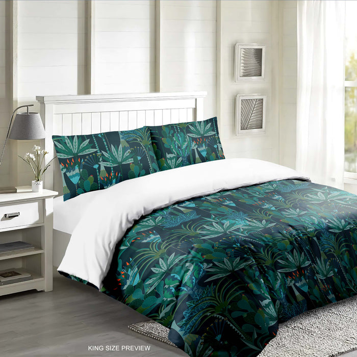 Juego de cama tropical – Funda nórdica y edredón con hojas verdes – Juego de cama estampado – Decoración moderna para dormitorio de ShopyLand, B230