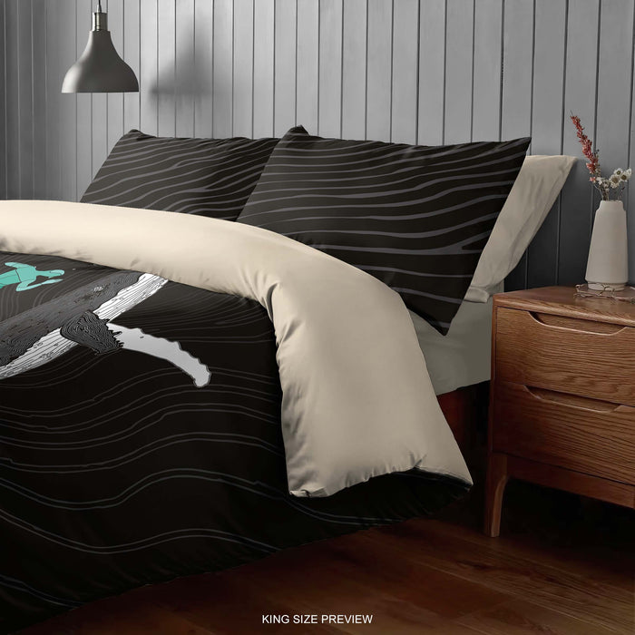 Deep Blue Sea Bedding Set – Ocean Diving Duvet Cover – Nautical Comforter Set by ShopyLand, B39