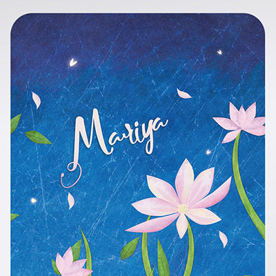 Blooming Night Flowers Yoga Mat – Personalized Yoga & Pilates Mat with Strap by ShopyLand, Y76
