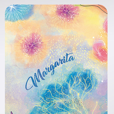 Coral Reef Yoga Mat – Personalized Natural Rubber Yoga Rug with Strap – Sea Flowers Pilates Mat & Fitness Rug by ShopyLand, Y216