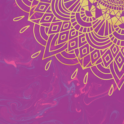 Ръчно изработена постелка за йога Sahasrara Mandala, подложка за пилатес Chakra Harmony, индивидуална постелка за тренировка Cosmic Balance, персонализирано килимче за фитнес, Y203