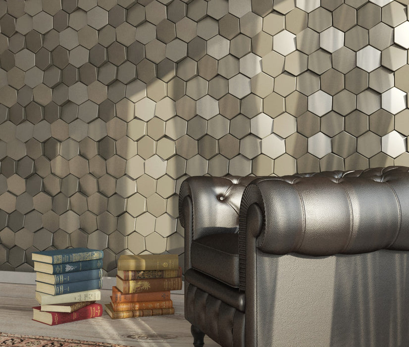 NORM 3D Wall Paneling and Decor System, Decorative Wall Cladding Tiles, Wall Decor Paneling, DMR002