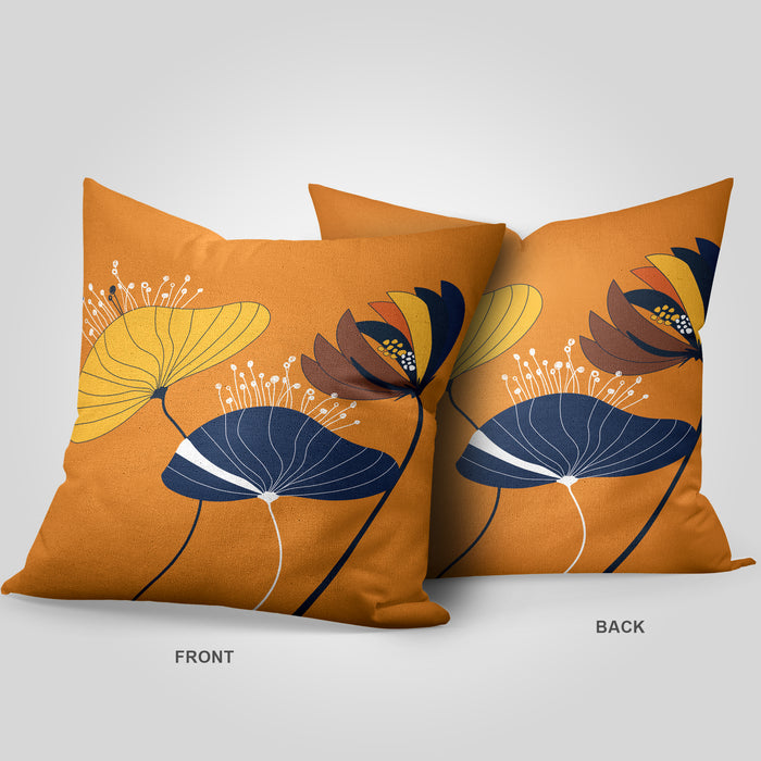 Fresh Botanical Accent Pillow Cover, Handcrafted Art Cushion Cases,  Tropical Escape Throw Pillow, Bohemian Pillow, P24
