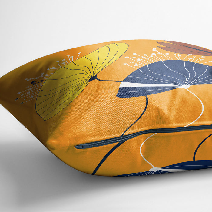 Fresh Botanical Accent Pillow Cover, Handcrafted Art Cushion Cases,  Tropical Escape Throw Pillow, Bohemian Pillow, P24