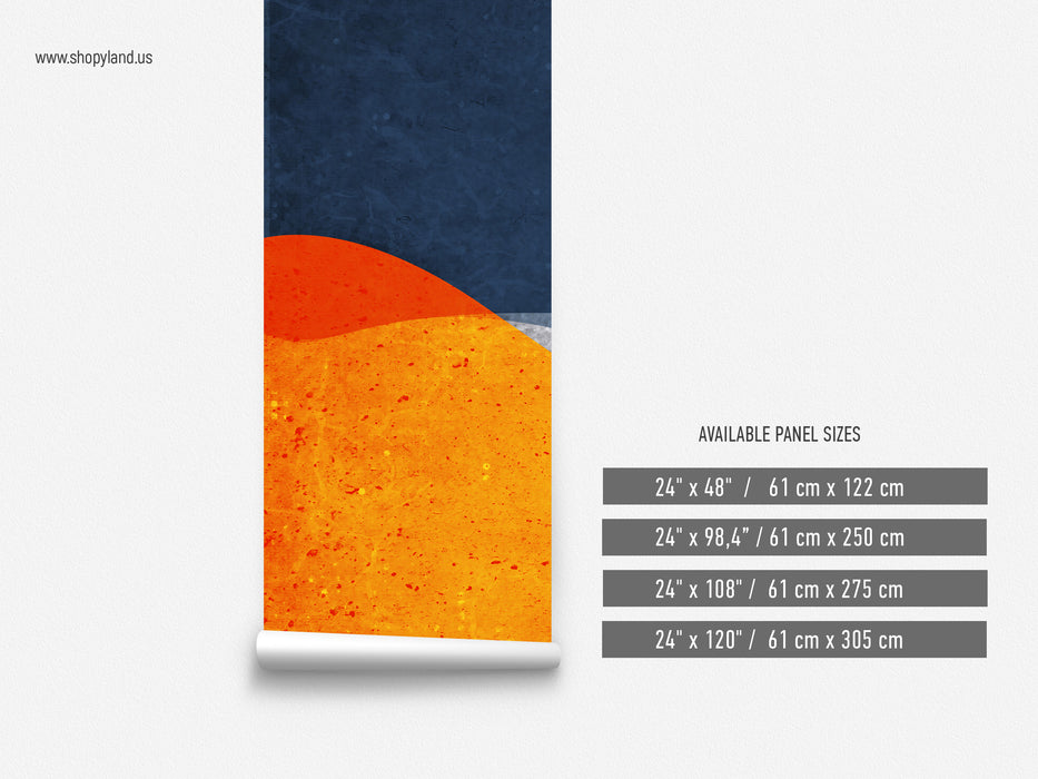 Abstract Waves Wallpaper – Artistic Fluid Wall Mural – Peel & Stick or Traditional Modern Walls by ShopyLand, W227