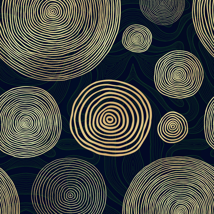 Geometric Circles Wallpaper – Modern Abstract Wall Mural in Urban Twilight Tones – Peel & Stick or Unpasted Wallcovering by ShopyLand, W230