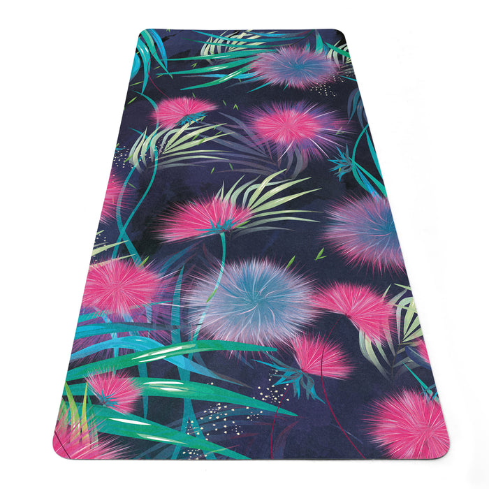 Cosmic Flowers Yoga Mat – Professional Fitness & Pilates Mat with Watercolor Floral Design by ShopyLand, Y226