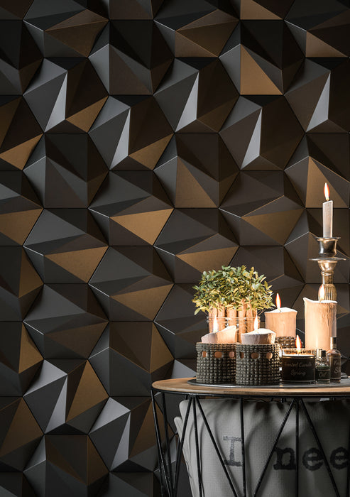ZETA 3D Wall Panels, Advanced Copolymer Wall System, Modern 3D Wall Cladding, DMR005