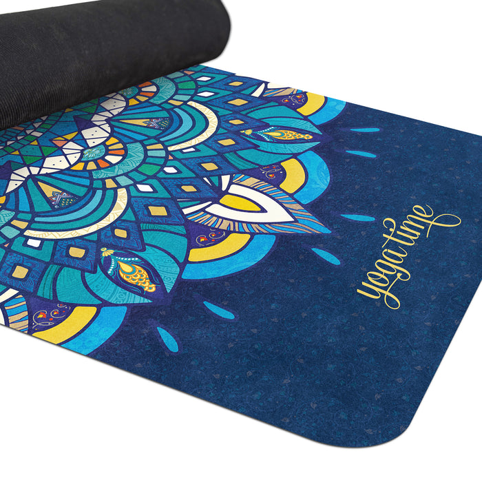 Mandala Yoga Mat – Indian Design, Personalized Yoga Rug for Fitness, Pilates, & Vinyasa by ShopyLand, Y182