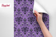 Removable Wall Cover Victorian Style, Vintage Wall Mural, Retro design Peel and Stick Wallpaper, Victorian Pattern, W136/2