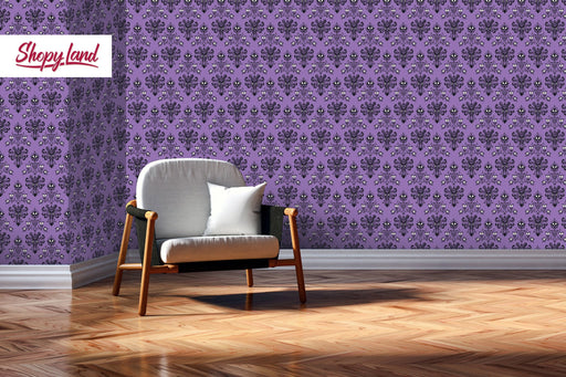 Removable Wall Cover Victorian Style, Vintage Wall Mural, Retro design Peel and Stick Wallpaper, Victorian Pattern, W136/2