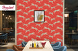 Leopard Removable Wallpaper, Leaping Cheetah Peel and Stick Wallpaper, Classic Animal Print Wallpaper, W164