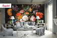 Dutch Flowers Removable Wallpaper, Bouquet of Spring Flowers, Spring Flowers Wall Mural, Peel and Stick Large Flowers Wallpaper, W92