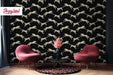 Leopard Removable Wallpaper, Leaping Cheetah Peel and Stick Wallpaper, Classic Animal Print Wallpaper, W164