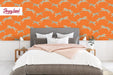 Leopard Removable Wallpaper, Leaping Cheetah Peel and Stick Wallpaper, Classic Animal Print Wallpaper, W164
