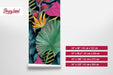 Removable Wallpaper Funky Jungle, Self Adhesive Wall Mural, Peel and Stick Palm Leaves, Tropical wallpaper, Exotic Tropical Pattern, W80