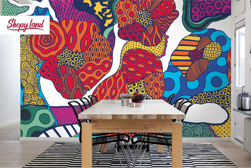 Japanese Style Peel and Stick Wallpaper, Harajuku Removable Wallpaper, Harajuku Self Adhesive Wall Mural, Asian Style Home Decor W53