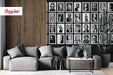 Black and White Aesthetic Collage Peel and Stick, Celebrity Portraits, Popular People removable Wallpaper, Famous People Wall Art, W168