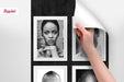Black and White Aesthetic Collage Peel and Stick, Celebrity Portraits, Popular People removable Wallpaper, Famous People Wall Art, W168