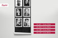 Black and White Aesthetic Collage Peel and Stick, Celebrity Portraits, Popular People removable Wallpaper, Famous People Wall Art, W168