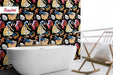 Colorful Fish Removable Wallpaper, Koi Japanese Pond Fish, Tropical Fish Peel and Stick Wallpaper, Fish Pattern Wallpaper, W180