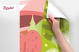 Magic Forest Peel and Stick Wallpaper, Kids Removable Wallpaper, Hand-painted Wallpaper, Modern Nursery Room, W179